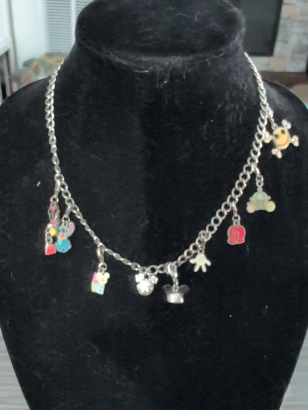 Disney Charm Necklace Nine Charms